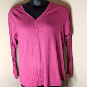 Pretty deep mauve henley 1x new